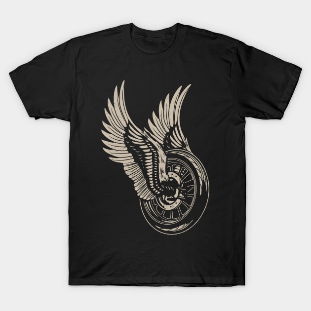 WINGED WHEEL T-Shirt by KUSTOM SHOP